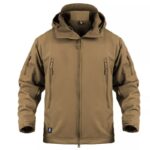 Tactical jacket windproof waterproof jackets men bomber flight pilot hooded – brown, wonderland gear & style 11