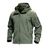 Tactical jacket windproof waterproof jackets men bomber flight pilot hooded fleece coat outdoor clothes – green, wonderland gear & style Tactical soft shell jacket windproof waterproof jackets men bomber flight pilot hooded fleece coat outdoor clothes green2